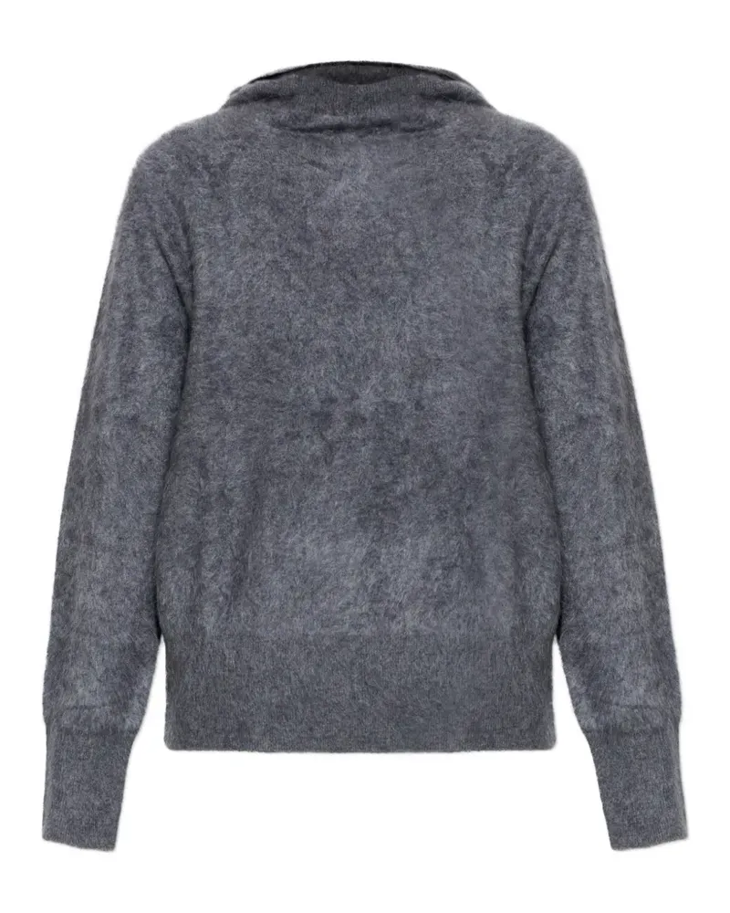Lisa Yang Rosaline graphite brushed sweater - Grau Grau