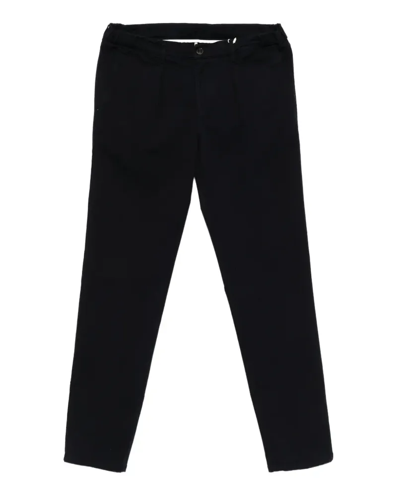 Profuomo pleated elasticated-waistband trousers - Blau Blau