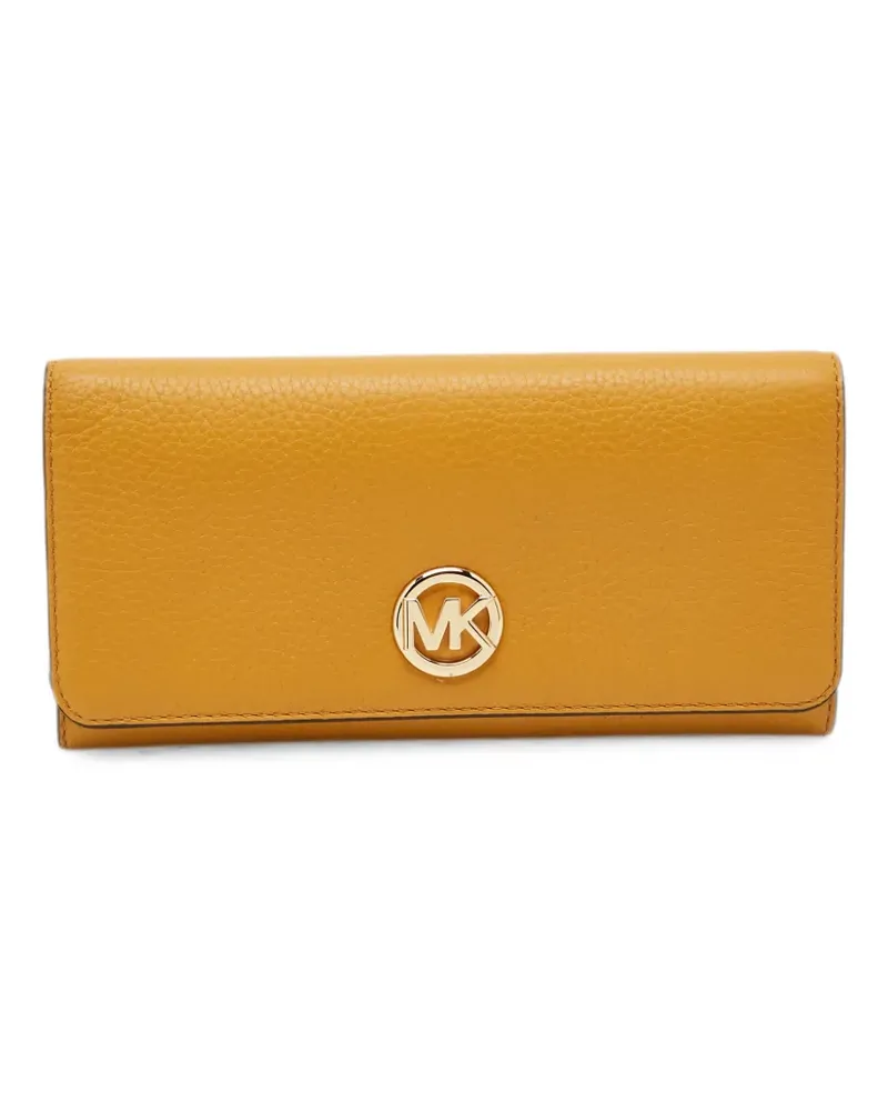 Michael Kors Fulton logo-hardware wallet - Gelb Gelb