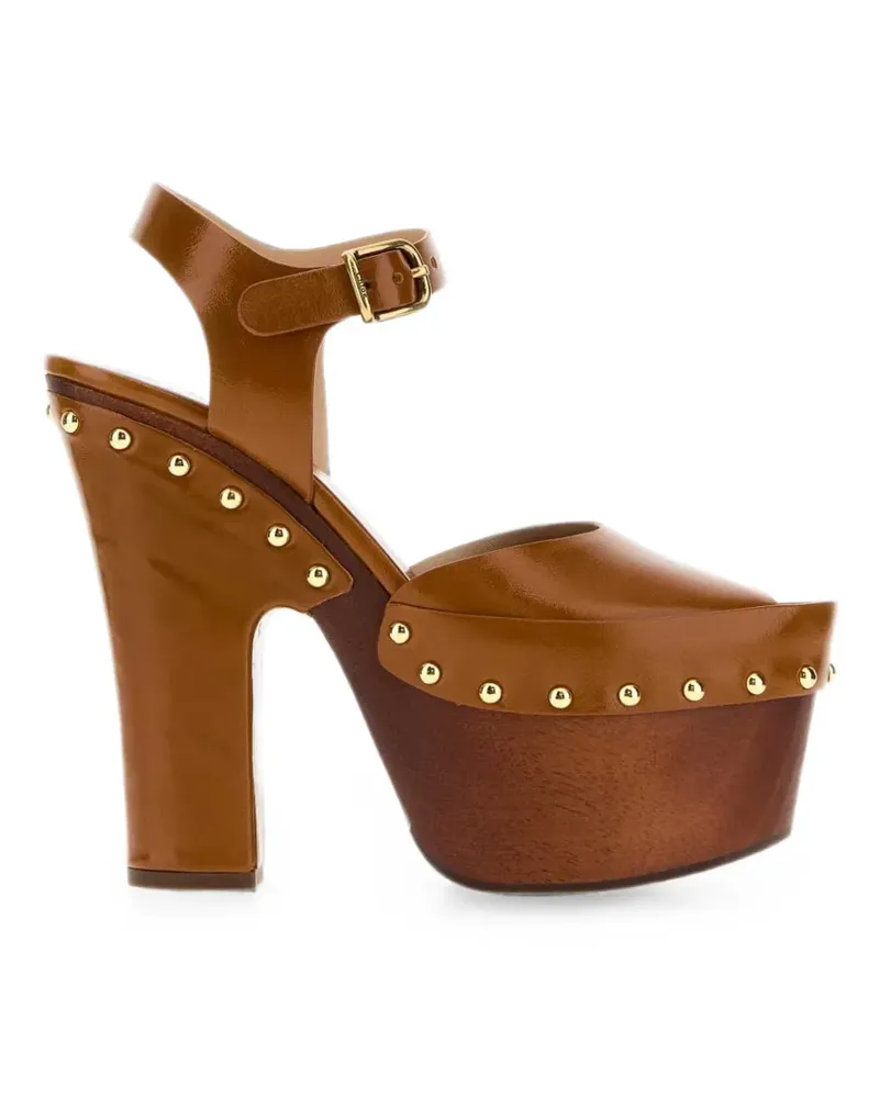 Chloé Meret Pumps mit Nieten - Braun Braun