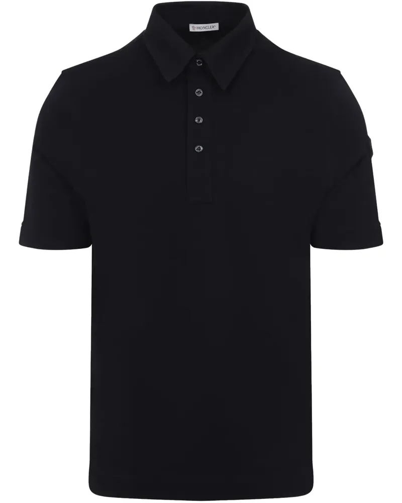 Moncler Kurzärmeliges Poloshirt - Blau Blau