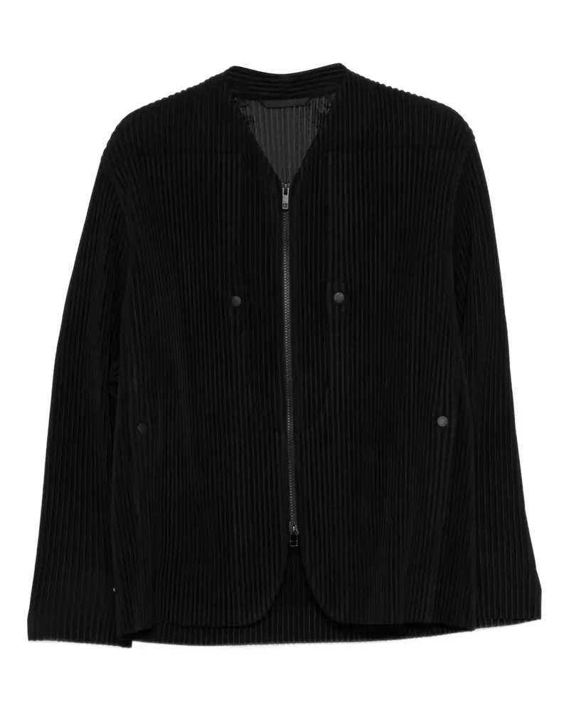 Issey Miyake Quarry zipped jacket - Schwarz Schwarz