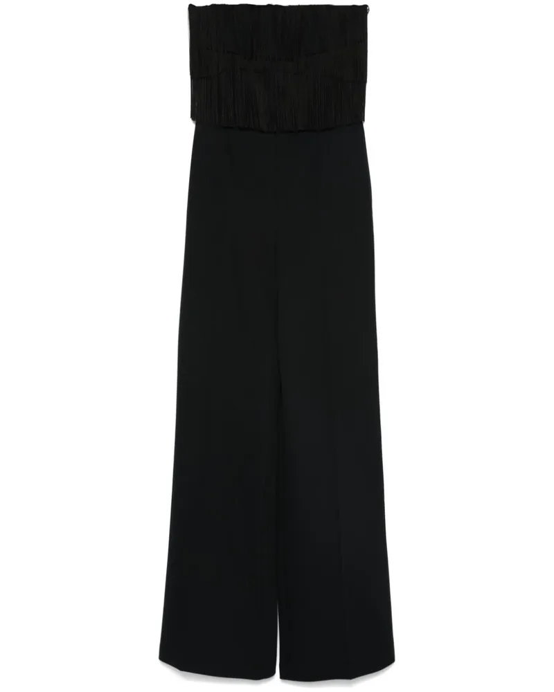 Kaos Jumpsuit mit Fransen - Schwarz Schwarz
