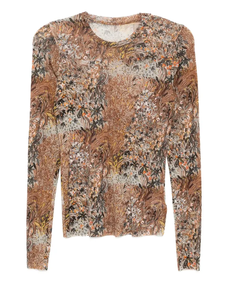 JNBY Langarmshirt mit Print - Braun Braun