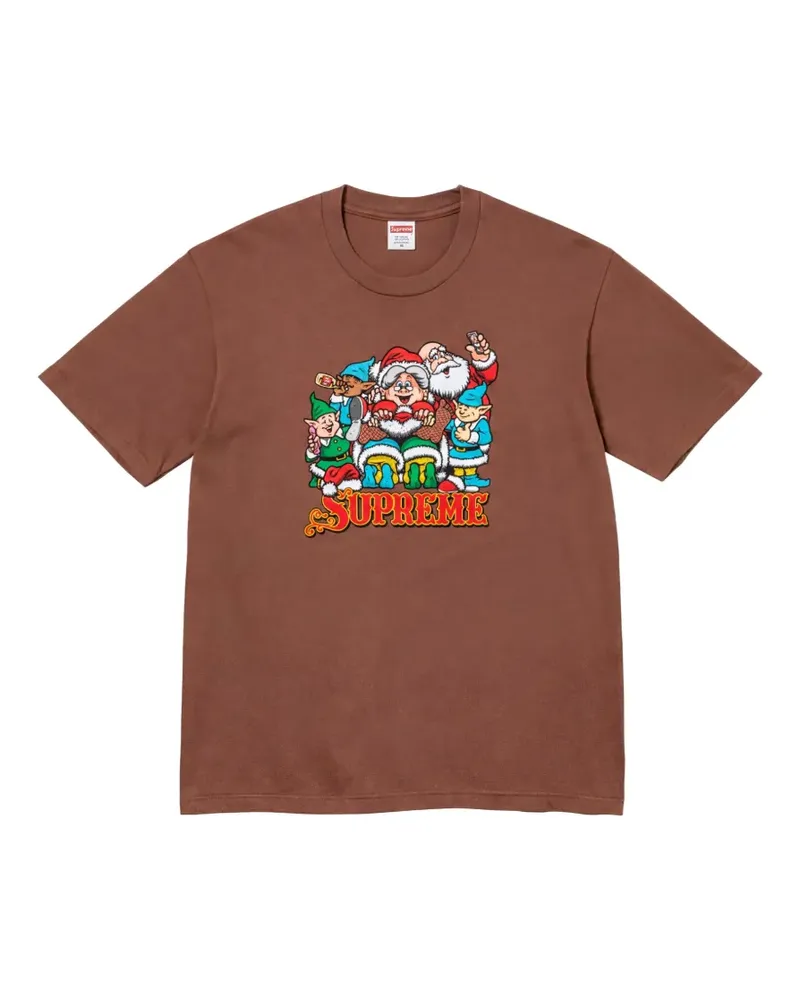 Supreme Being Naughty T-Shirt mit grafischem Print - Braun Braun
