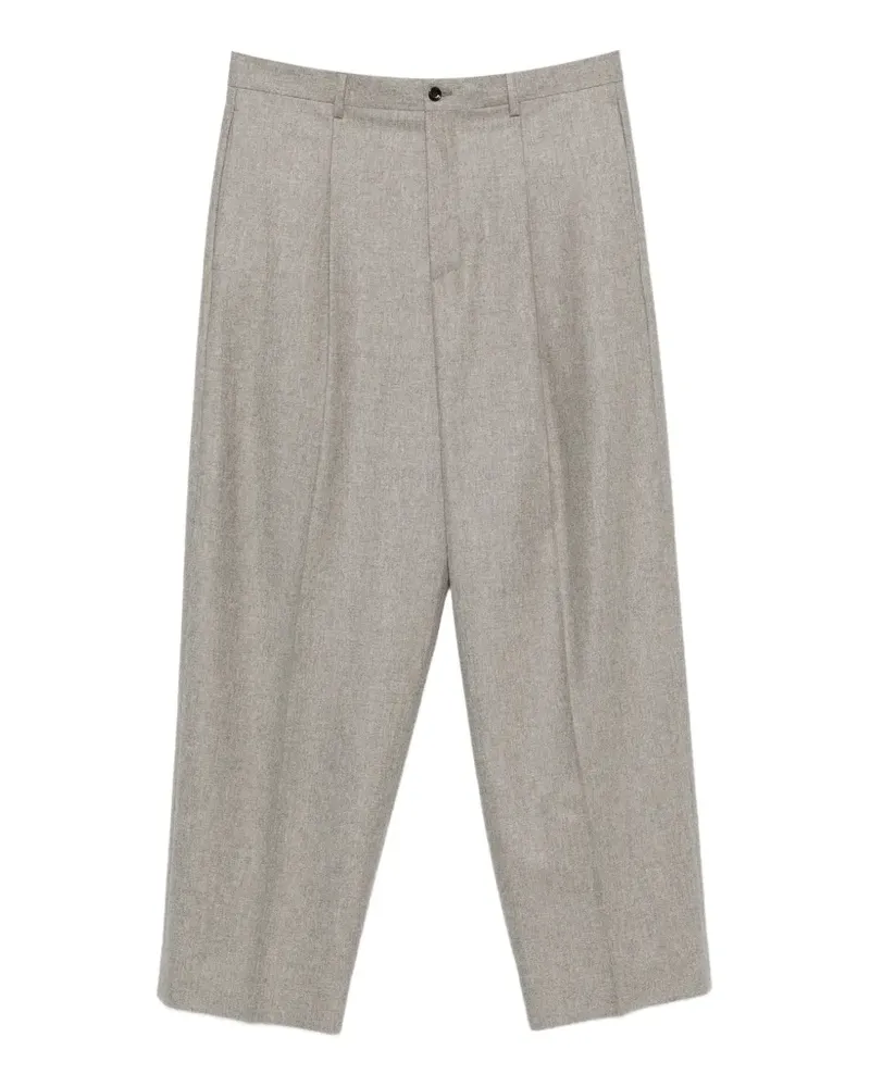LC23 pleated wool trousers - Nude Nude