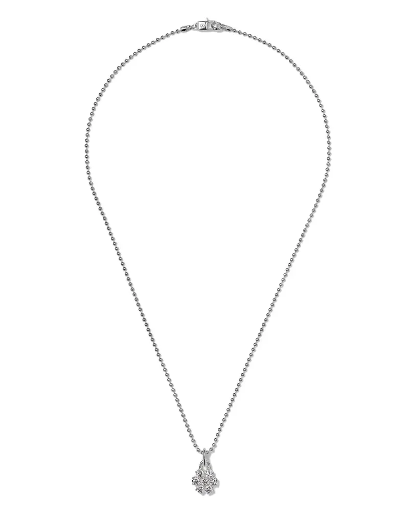 Hatton Labs Halskette mit Margeritenanhänger - Silber Silber