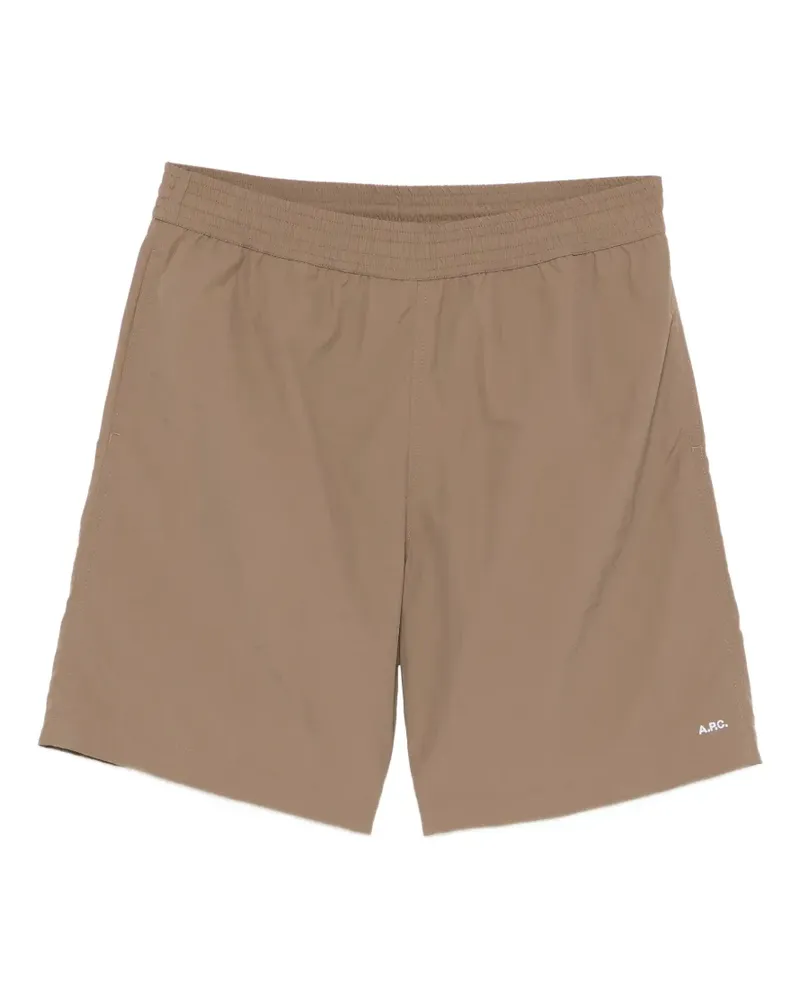 A.P.C. Shorts mit elastischem Bund - Nude Nude