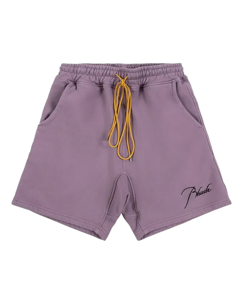RHUDE Shorts mit Kordelzug - Violett Violett