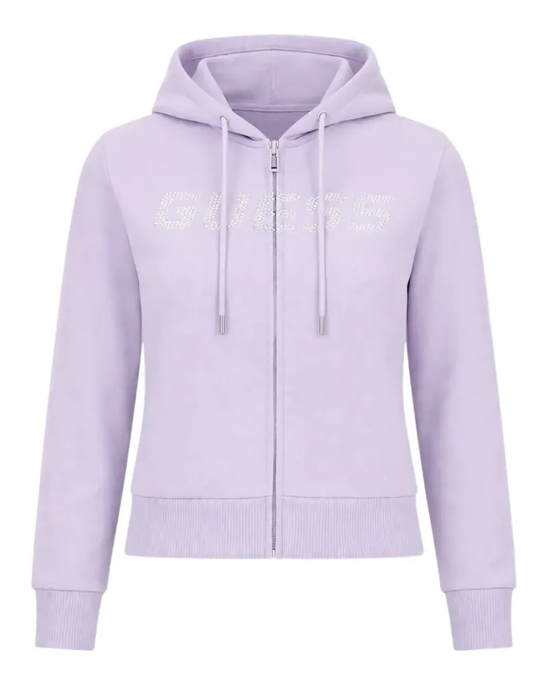 Guess embellished zip-up hoodie - Violett Violett