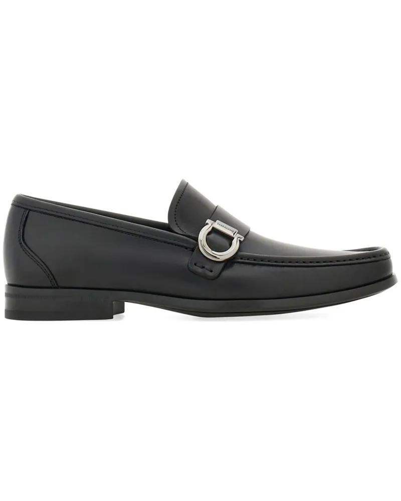 Ferragamo Loafer mit Gancini-Schild - Schwarz Schwarz