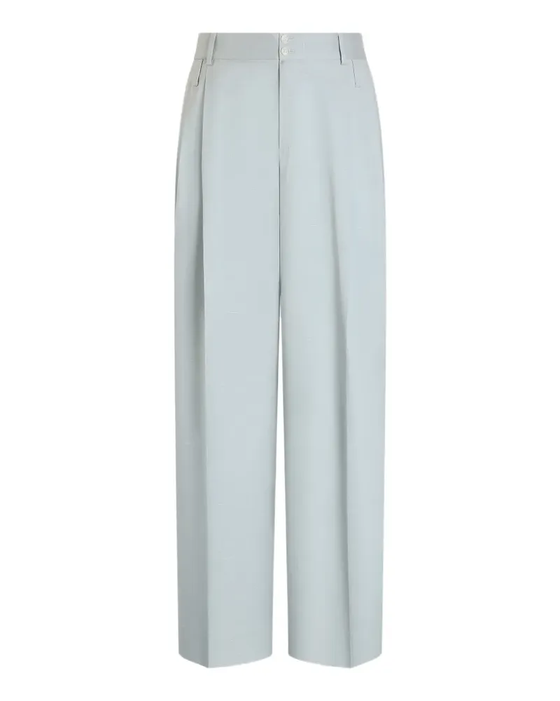 Dolce & Gabbana shantung viscose trousers - Blau Blau