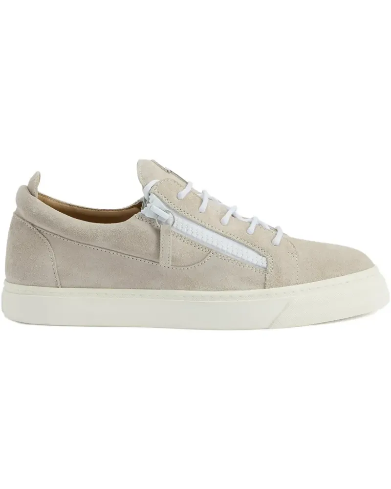 Giuseppe Zanotti Low-Top-Sneakers mit Reißverschluss - Grau Grau