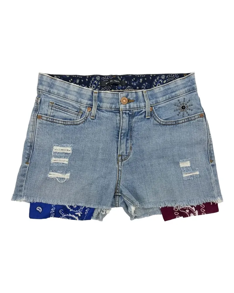HTC Hollywood Trading Company Levi's Jeans-Shorts mit Bandana-Einsatz - Blau Blau