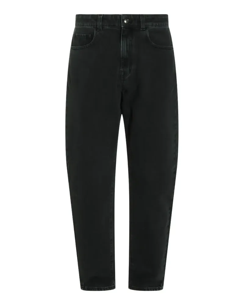 Canali logo-patch jeans - Schwarz Schwarz