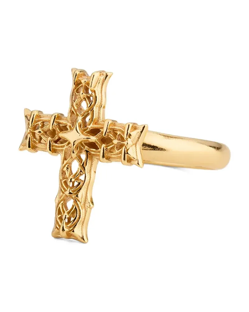 Emanuele Bicocchi Notre-Dame Ring mit Kreuz - Gold Gold