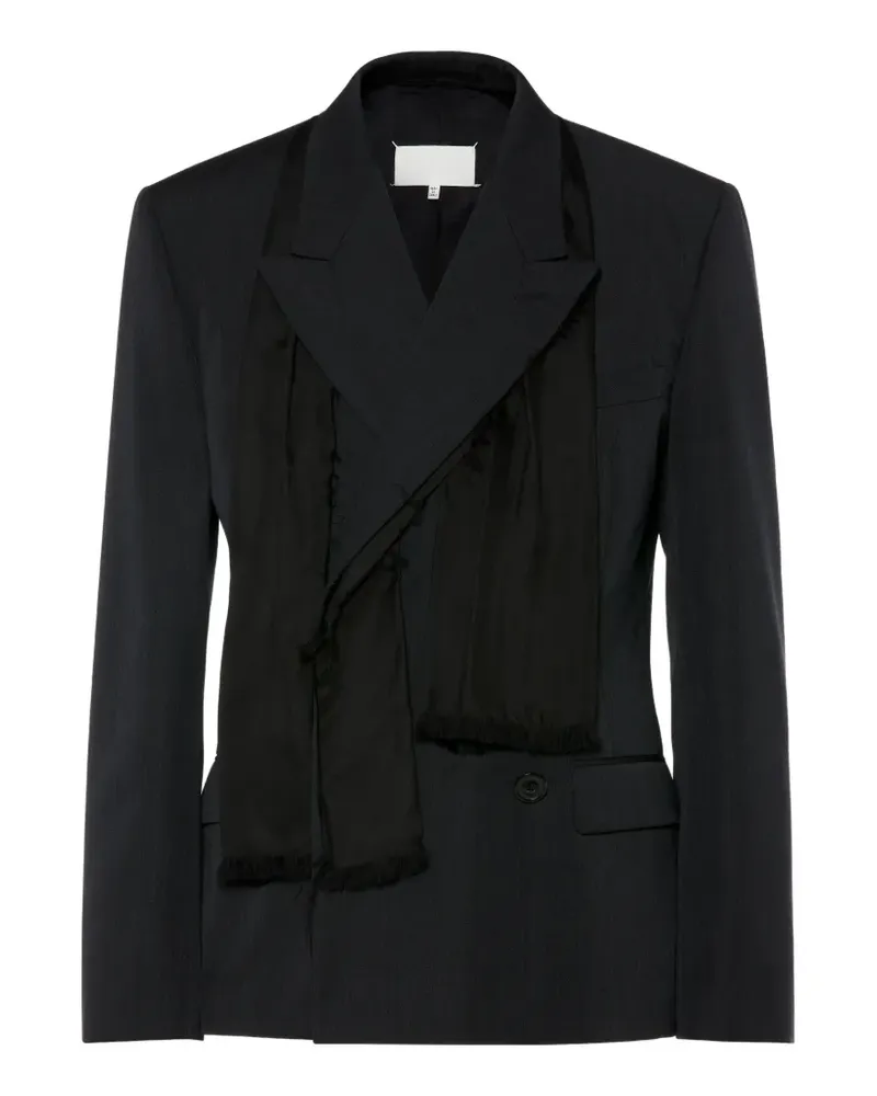 Maison Margiela Jacke mit Schal - Schwarz Schwarz
