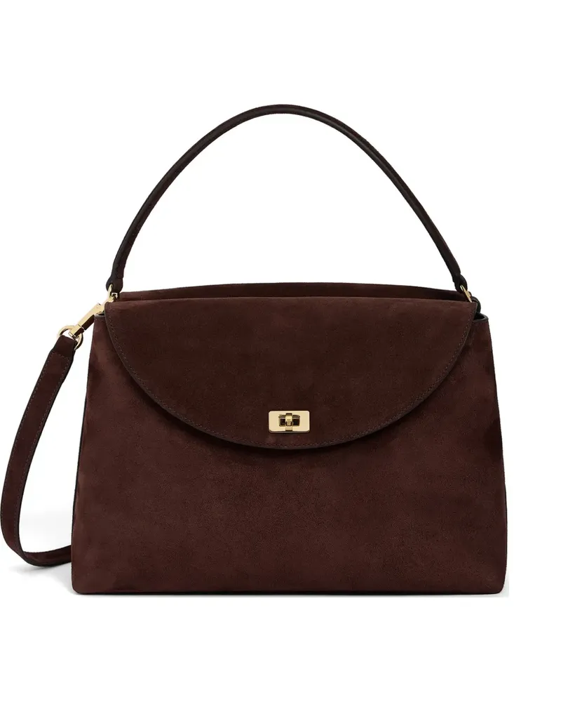 Sandro Mini Le Grand Bazaar Schultertasche aus Wildleder - Braun Braun