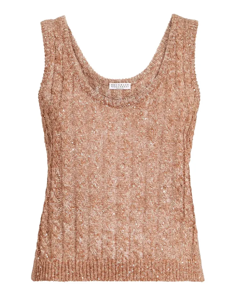 Brunello Cucinelli sleeveless top - Braun Braun