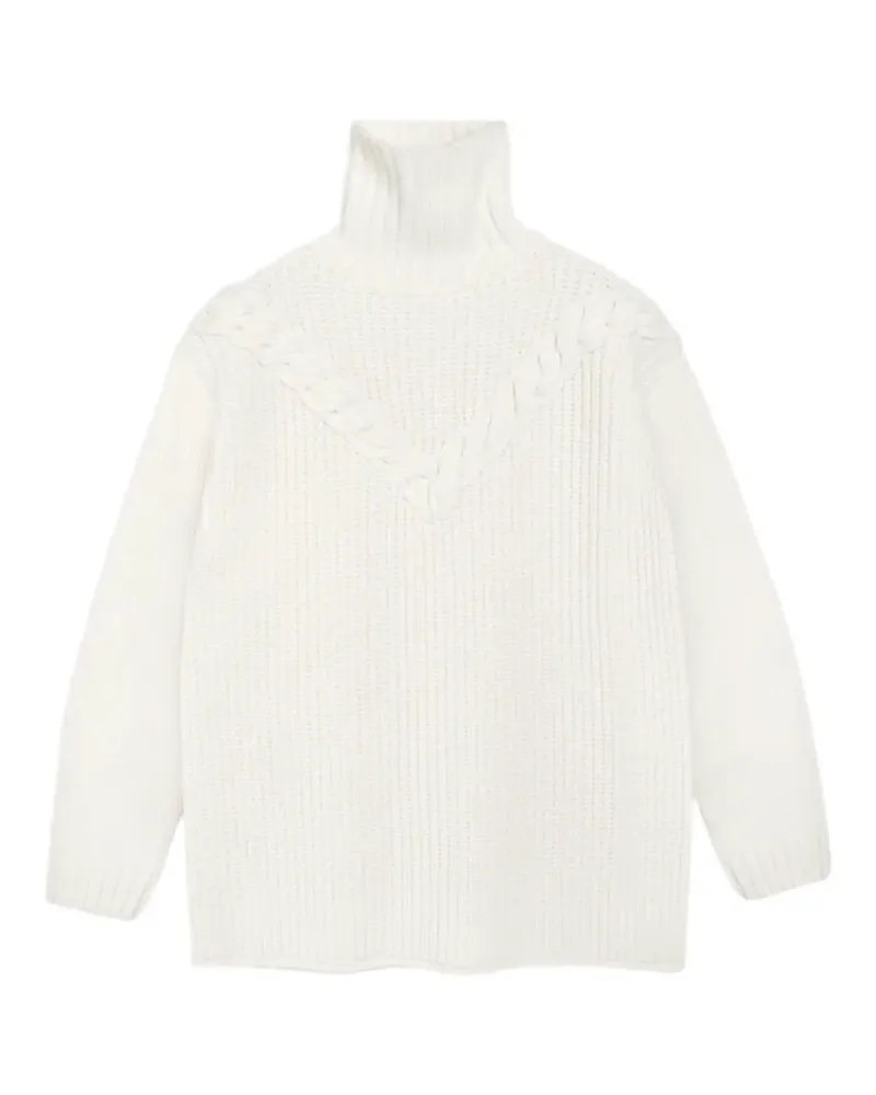 Vera Wang Pauline Pullover mit Zopfmuster - Nude Nude