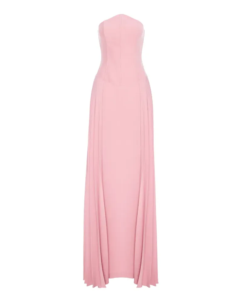 V:PM ATELIER Addison strapless pleated dress - Rosa Rosa