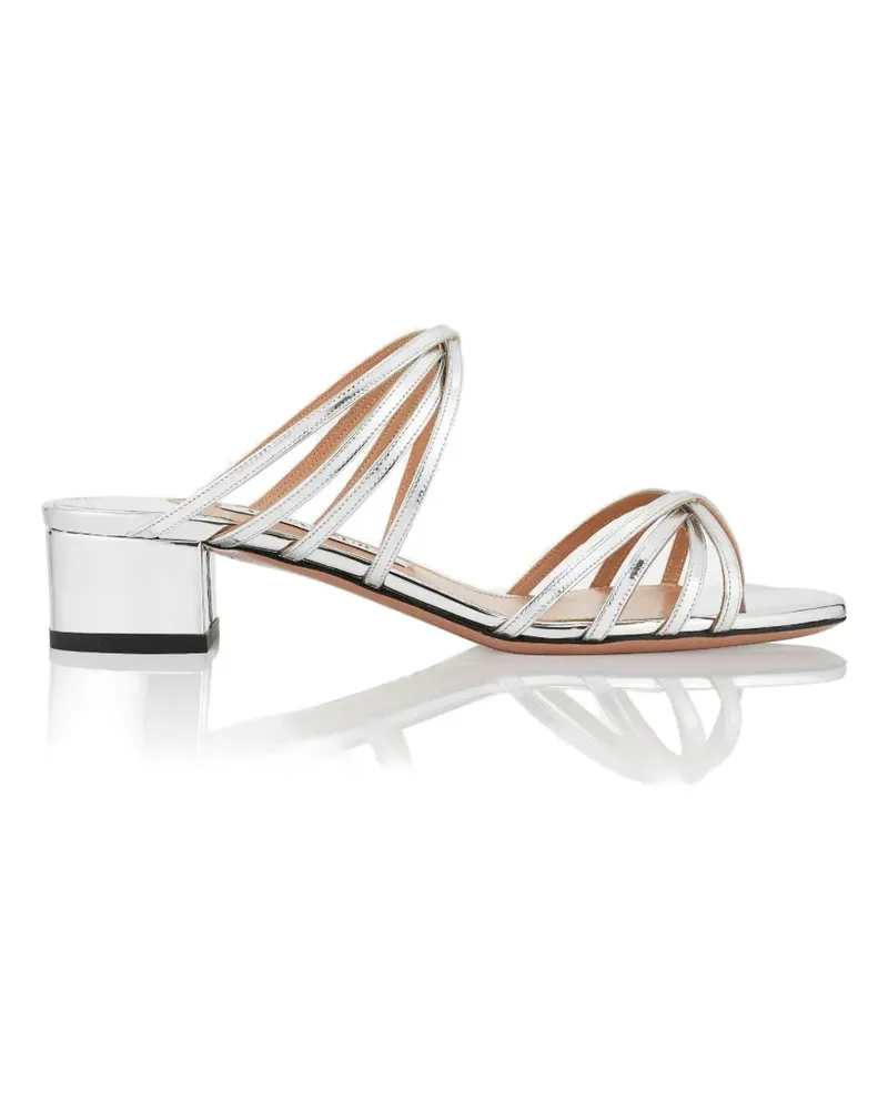 Aquazzura Tell Me multi-strap sandals - Silber Silber