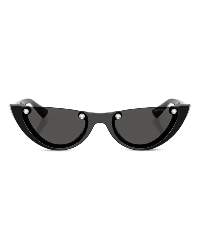 Jimmy Choo Stud Sonnenbrille mit geometrischem Gestell - Schwarz Schwarz