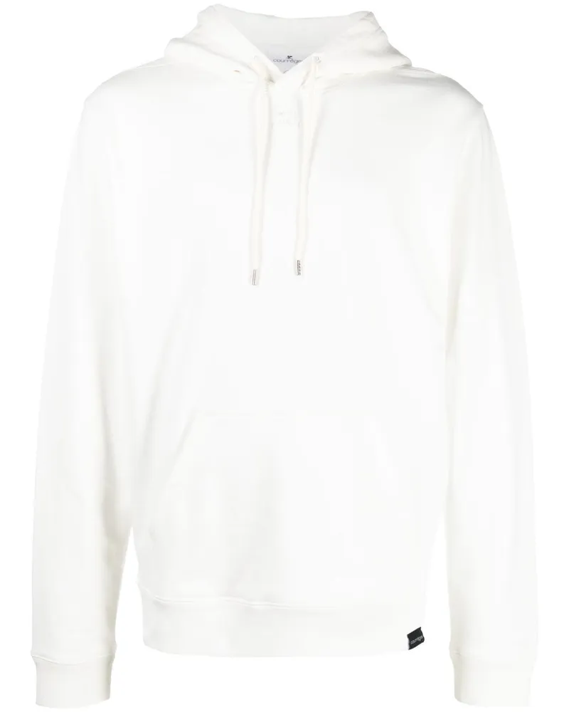 Courrèges Hoodie mit Kordelzug - Weiß Weiß