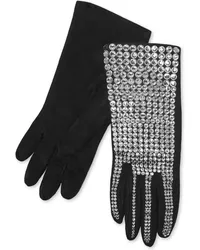 Philipp Plein Handschuhe mit Kristallen Schwarz