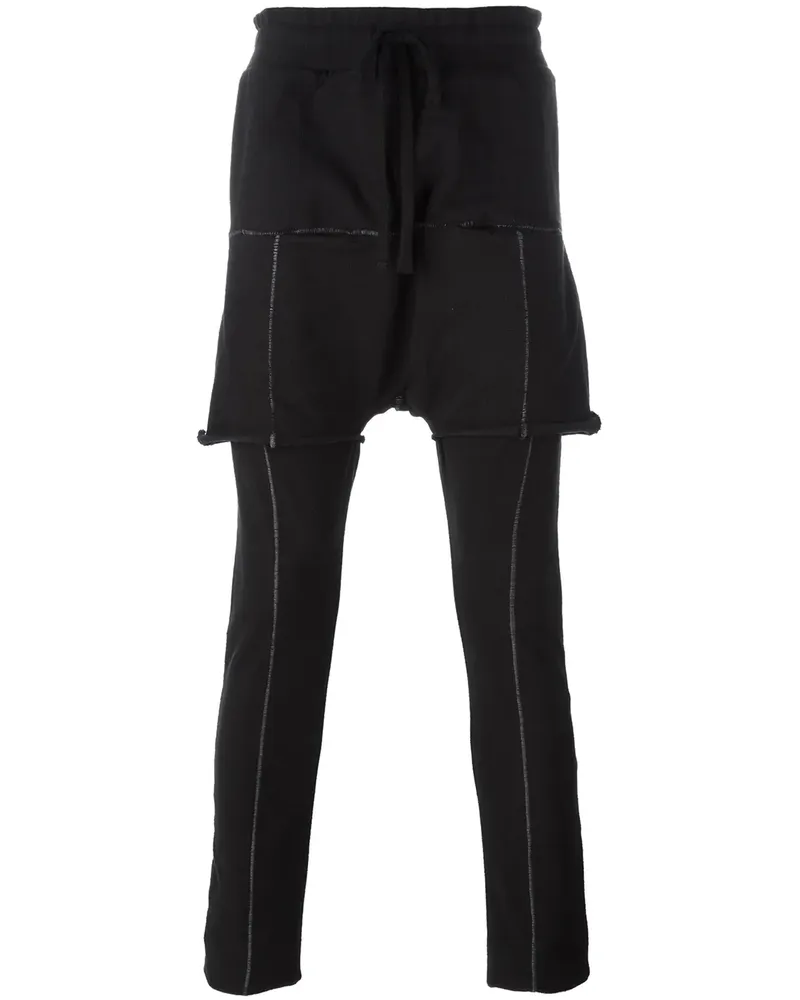 THOM KROM Hose im Lagen-Look - Schwarz Schwarz
