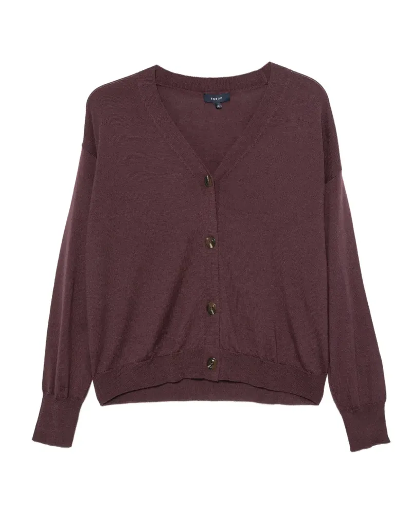 Soeur Cardigan mit V-Ausschnitt - Violett Violett