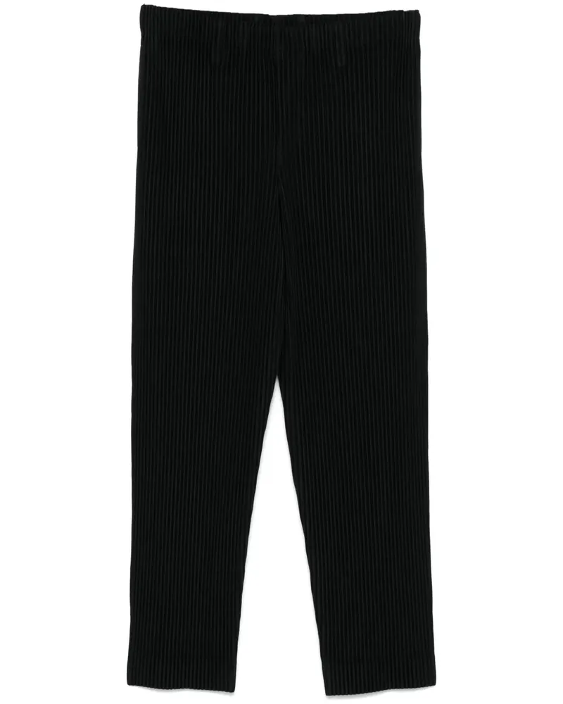 Issey Miyake Plissierte Hose - Schwarz Schwarz