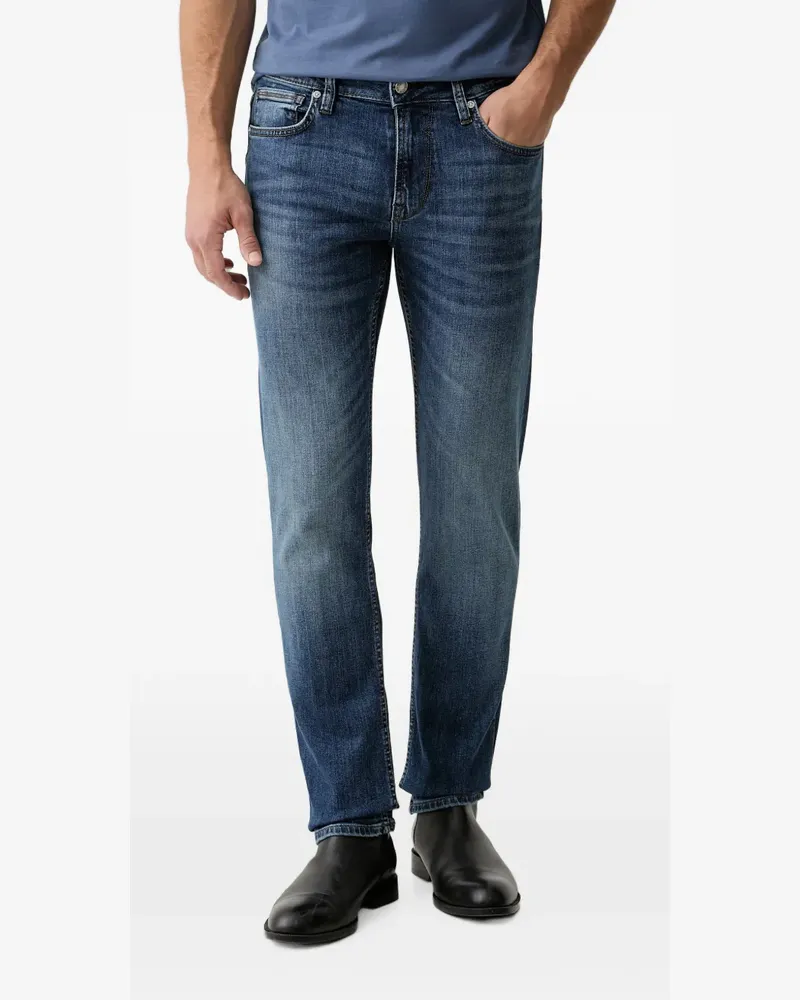 Guess Ausgeblichene Jeans mit Tragefalten - Blau Blau