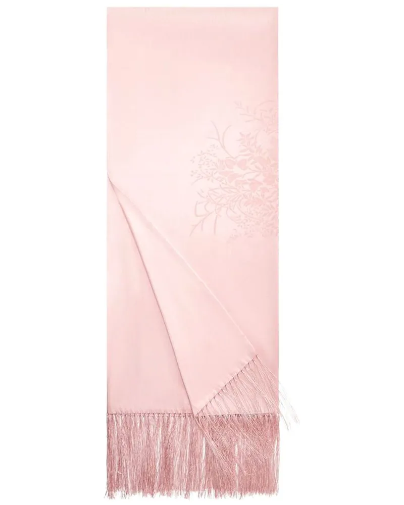 Shanghai Tang Schal mit Jacquardmuster - Rosa Rosa