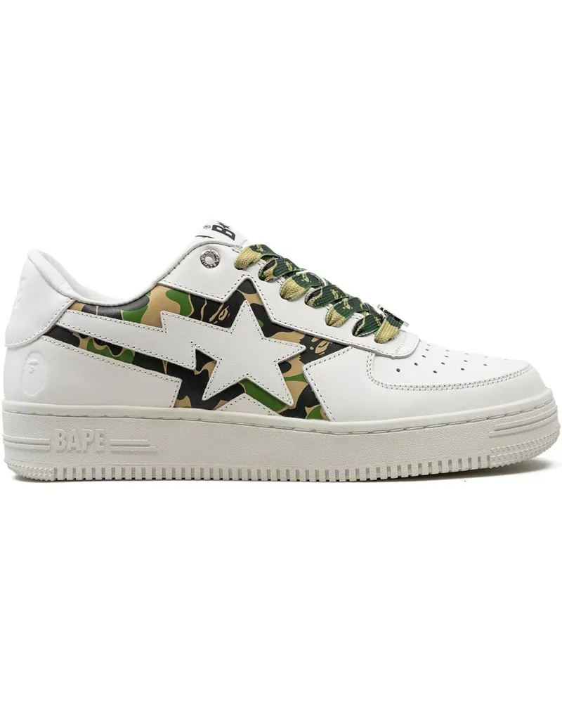 BAPE Icon Abc Camo "Green" Sneakers Weiß