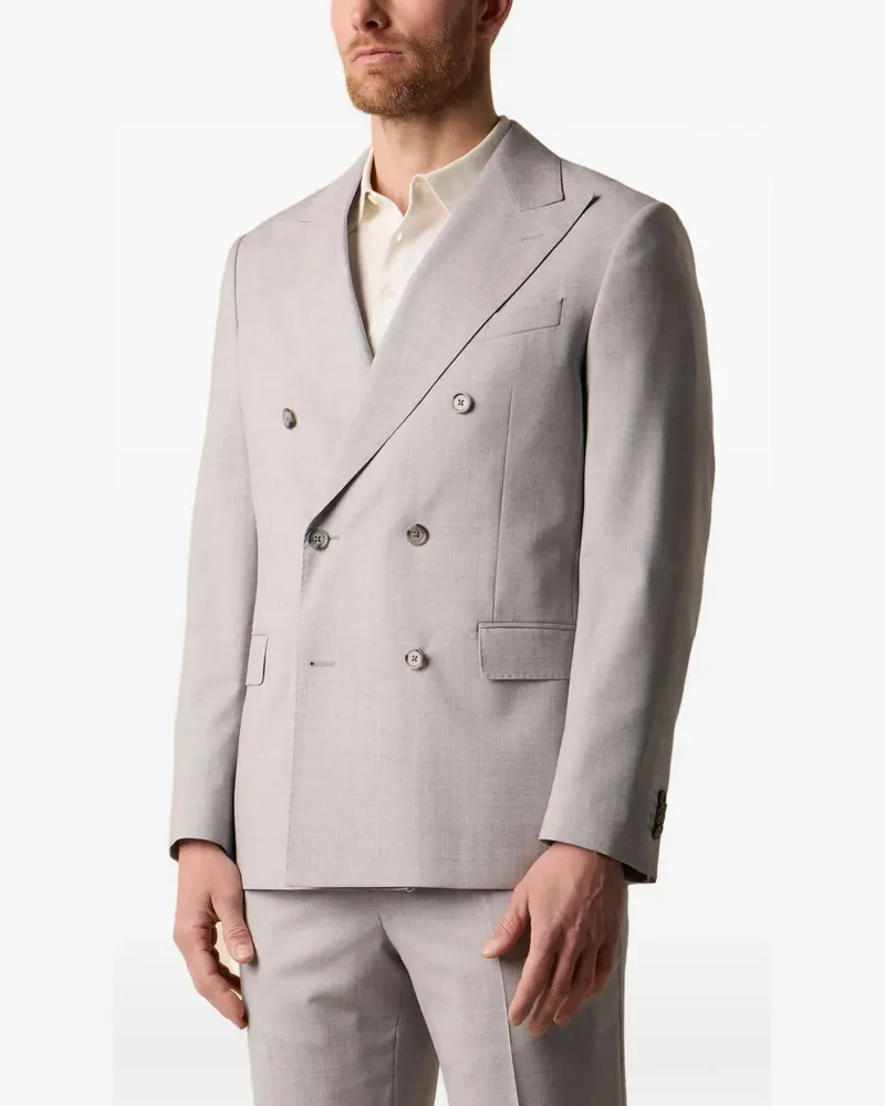 Brooks Brothers Doppelreihiger Anzug - Grau Grau