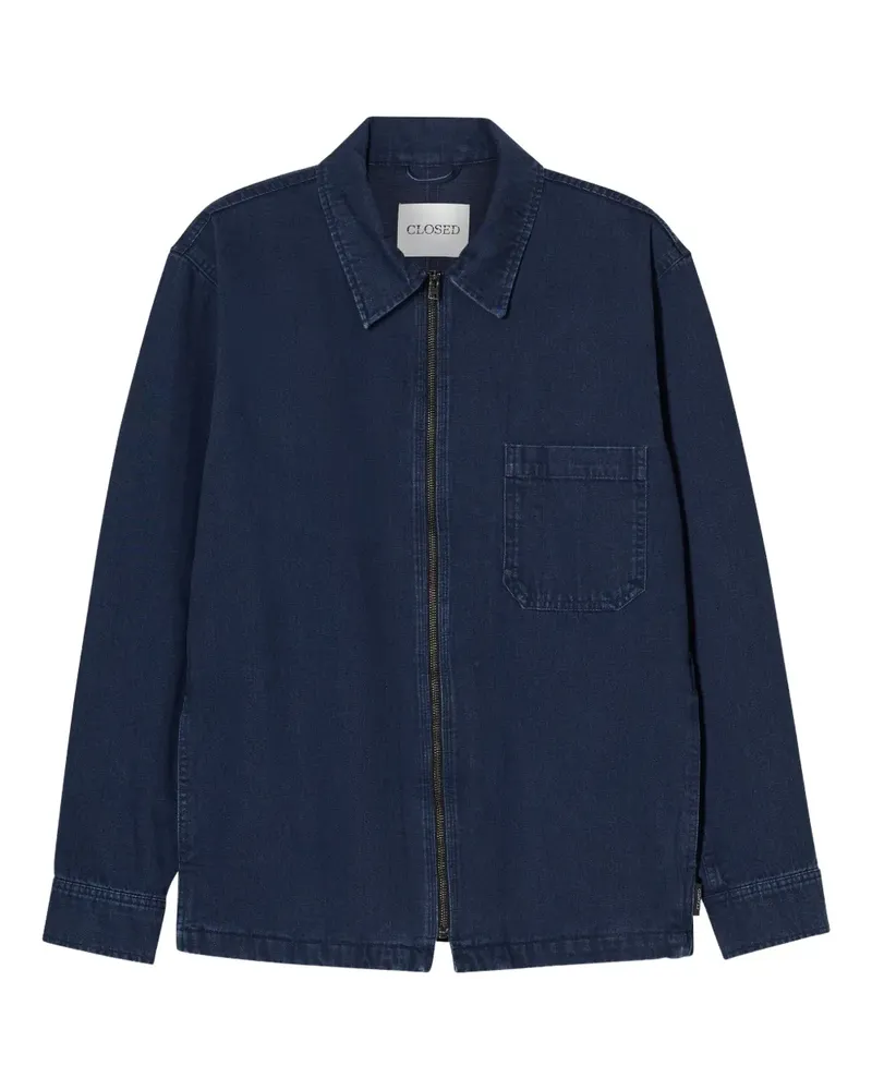 Closed Jacke mit Brusttasche - Blau Blau