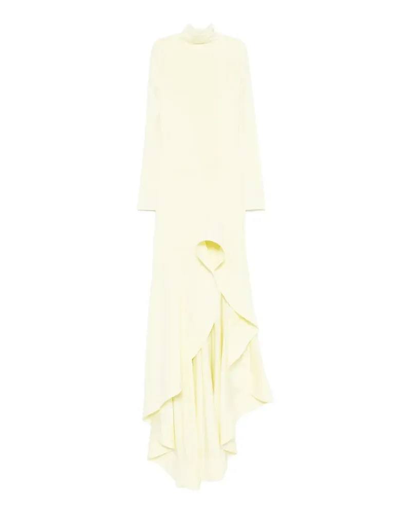 Stella McCartney ruffled asymmetric dress - Gelb Gelb