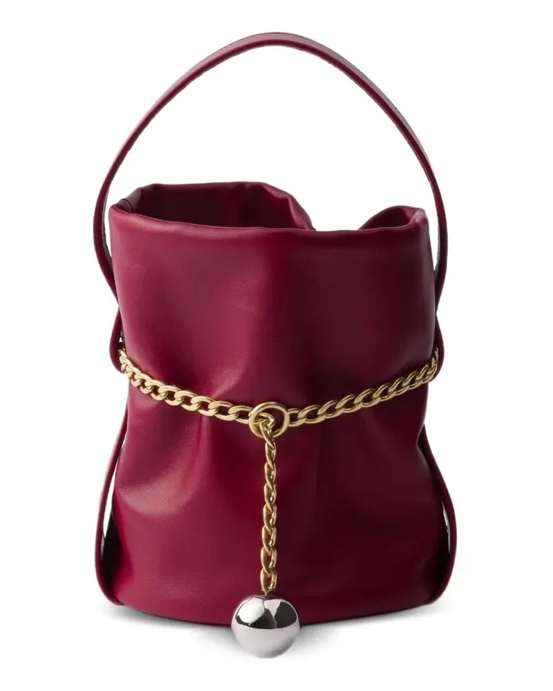 Prada Mini Petit Sac Noir Beuteltasche - Rot Rot