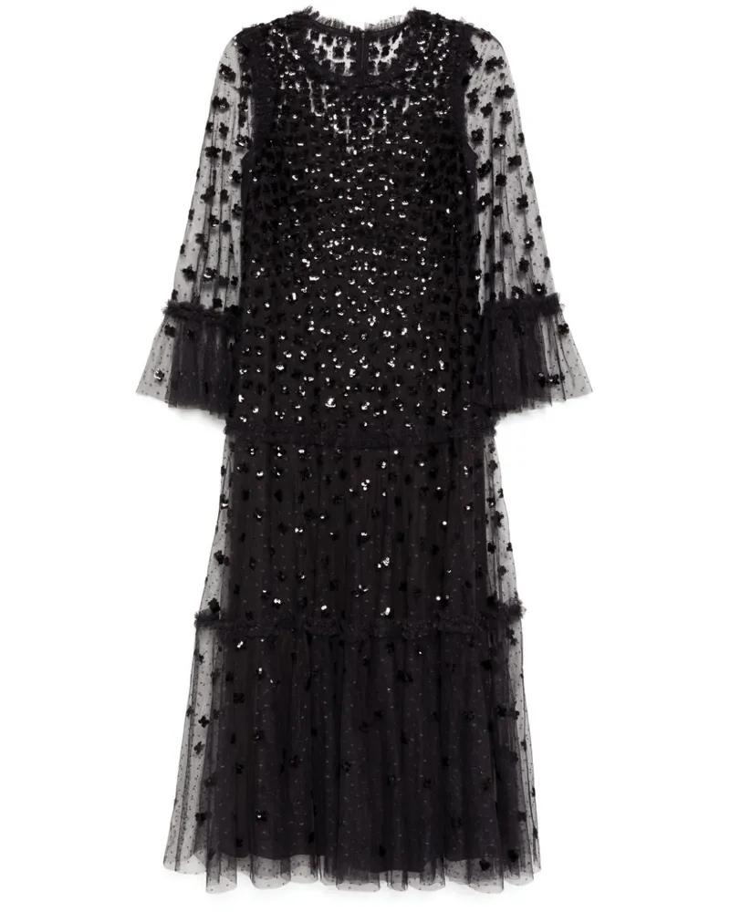 Needle & Thread Glisten Maxikleid - Schwarz Schwarz