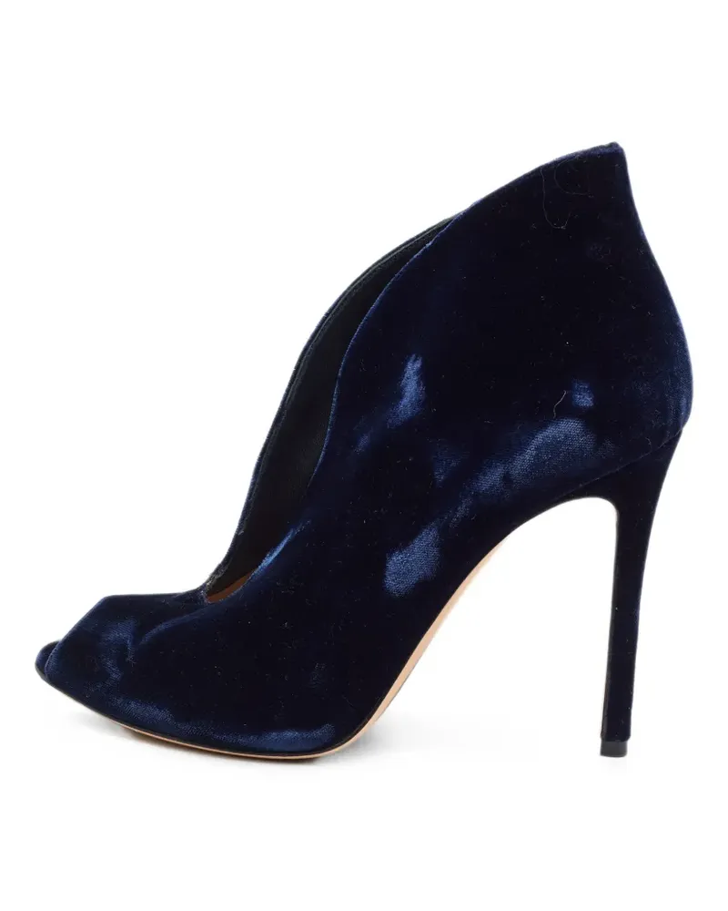 Gianvito Rossi Vamp Stiefeletten mit Peeptoe - Blau Blau