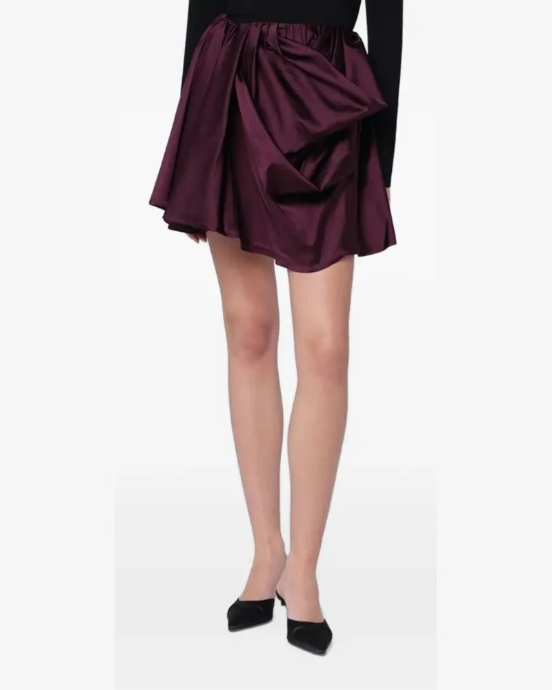 Ganni draped short skirt - Violett Violett