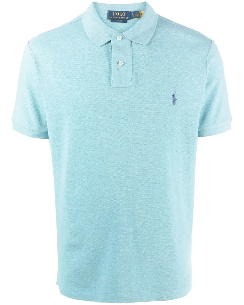 Ralph Lauren Poloshirt aus Pikee - Blau Blau