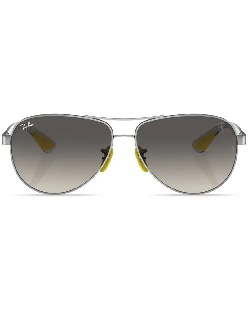 Ray Ban Pilotenbrille mit Farbverlaufgläsern - Silber Silber