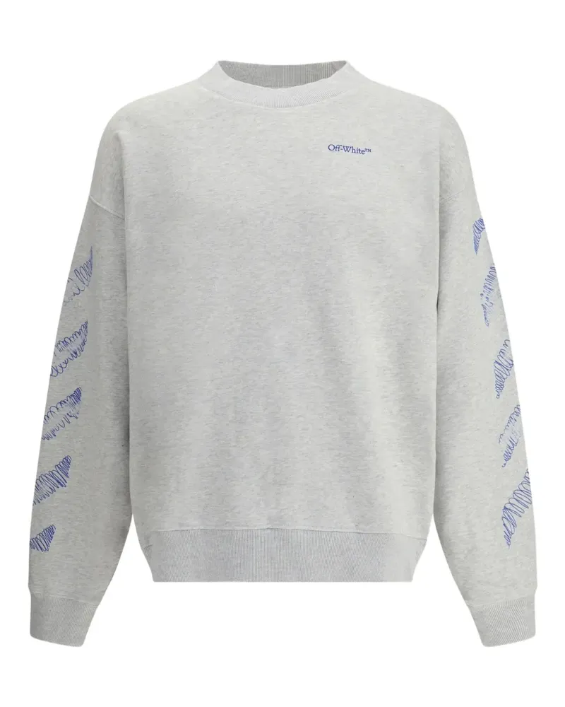 OFF-WHITE Scribble Diagram Crewneck - Grau Grau