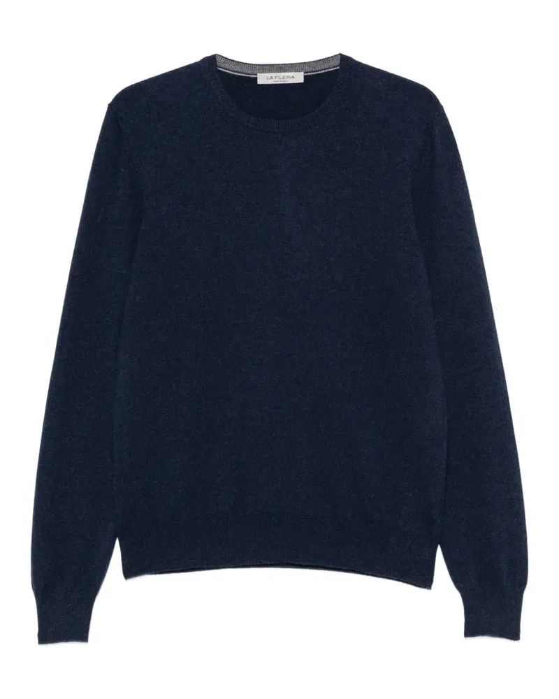 La Fileria Pullover mit rundem Ausschnitt - Blau Blau