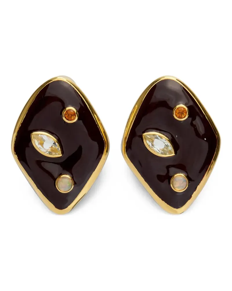 Lizzie Fortunato Nico Dot Ohrringe - Gold Gold