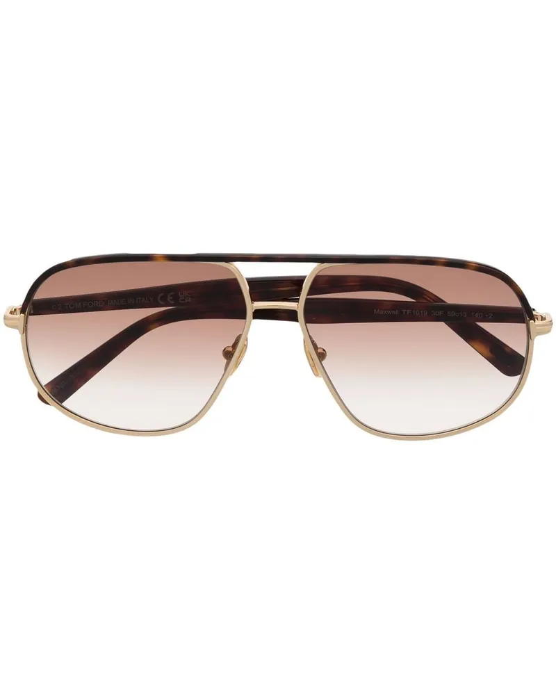 Tom Ford Getönte Pilotenbrille - Gold Gold