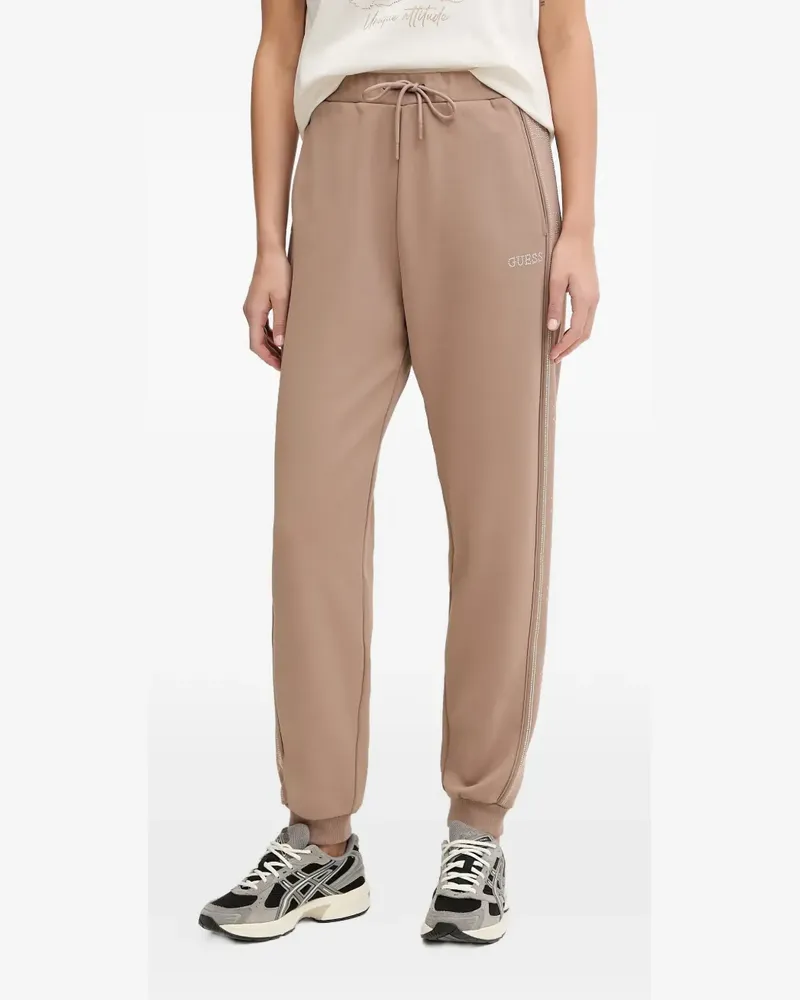 Guess Jogginghose mit Logo-Stickerei - Nude Nude