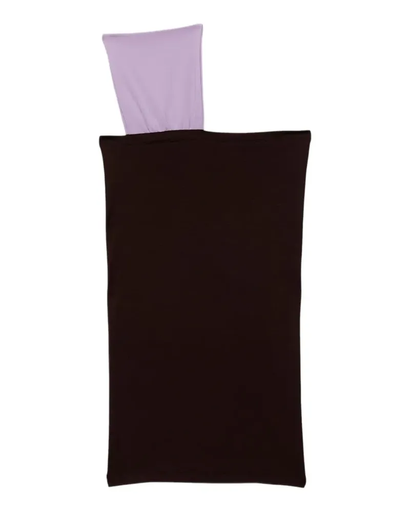 Baserange Geo Oberteil im Layering-Look - Braun Braun